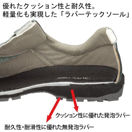 ミドリ安全] ラバーテック 安全靴 JIS規格 長編上靴 普通作業 ワイド先