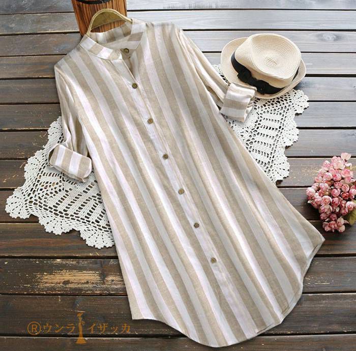 シャツ ロングシャツ レディース チュニック ブラウス シャツ