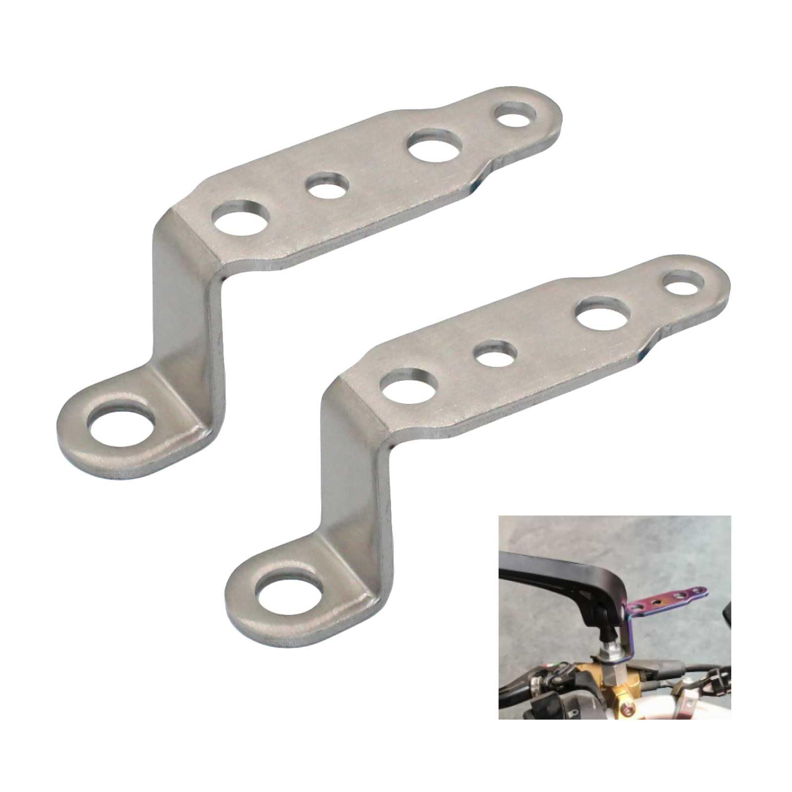 フォグランプステー Funriche バイク フォグランプ ステー 取付穴 10mm ミラーステー