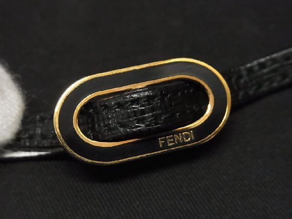 □新品同様□ FENDI フェンディ レザー バイカラー チョーカー  