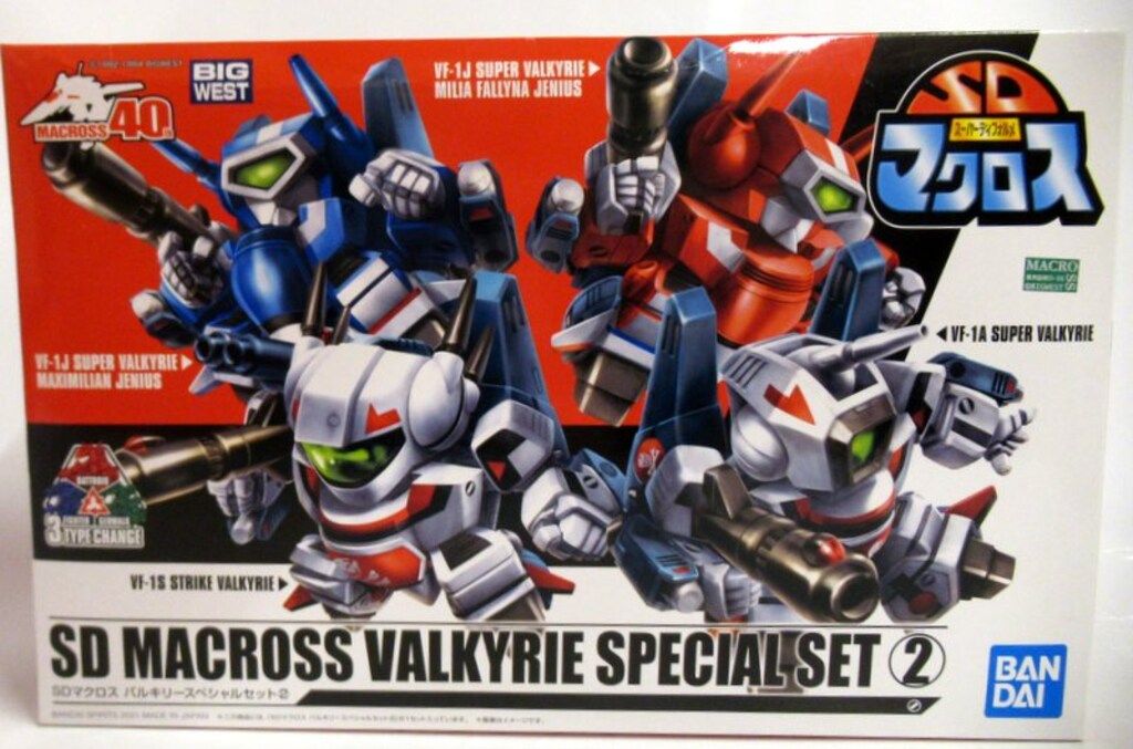 BANDAI - 【2セット】SDマクロス　バルキリースペシャルセット1／セット2 30年振りに登場！「SDマクロス バルキリースペシャルセット」2種
