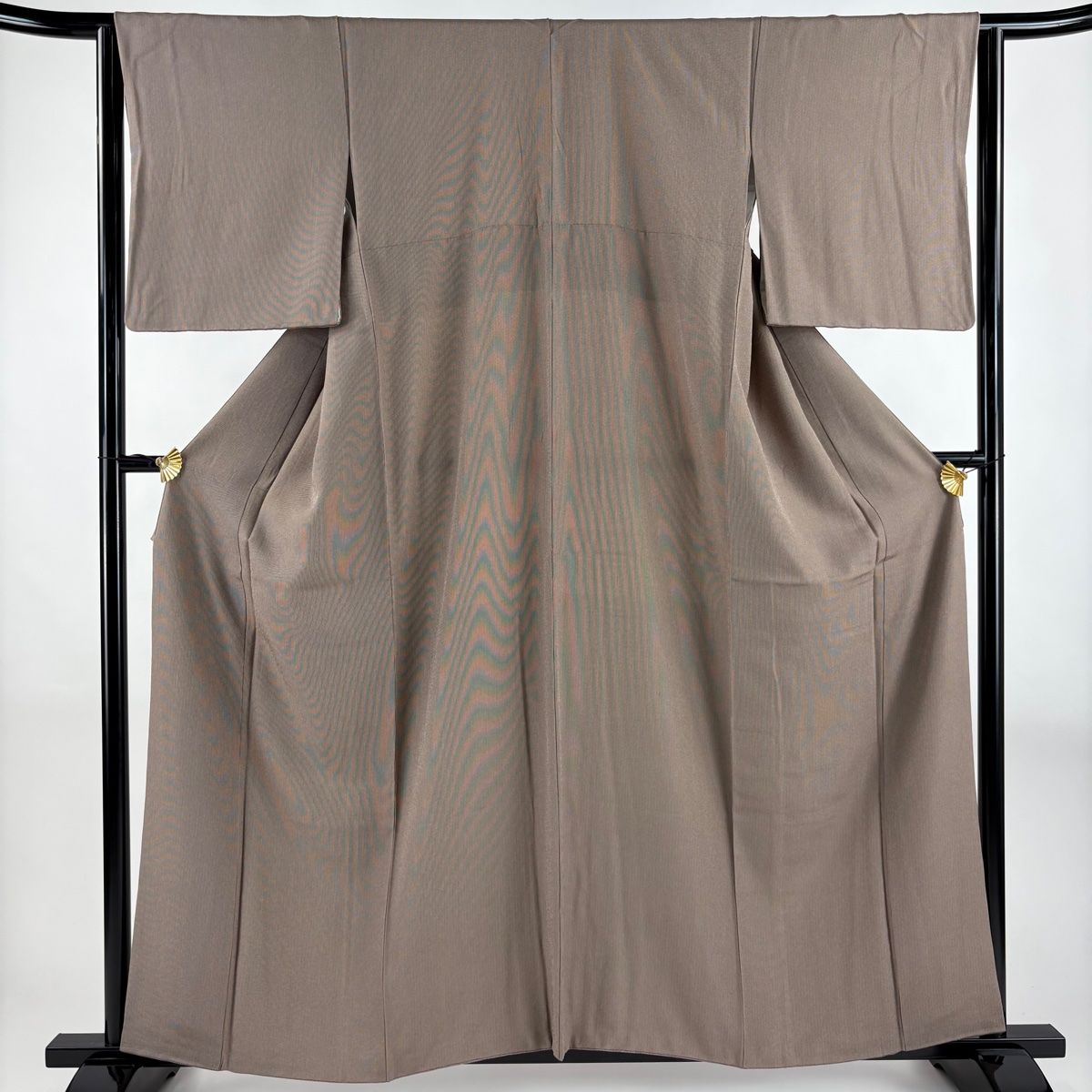 江戸小紋 身丈158cm 裄丈64cm M 袷 万筋 茶色 正絹 名品