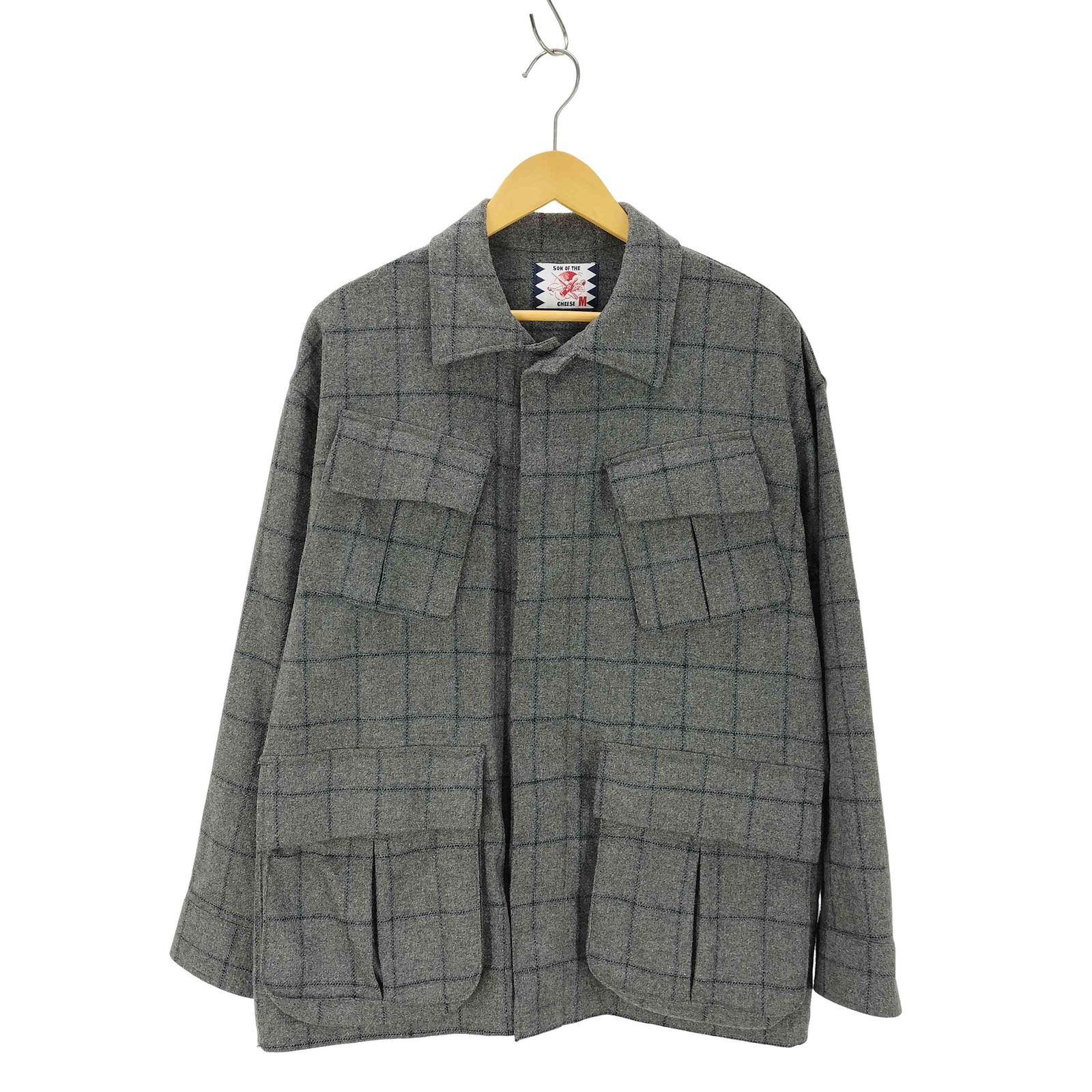 サノバチーズ SON OF THE CHEESE 20AW Wool Fatigue Shirt メンズ JPN 