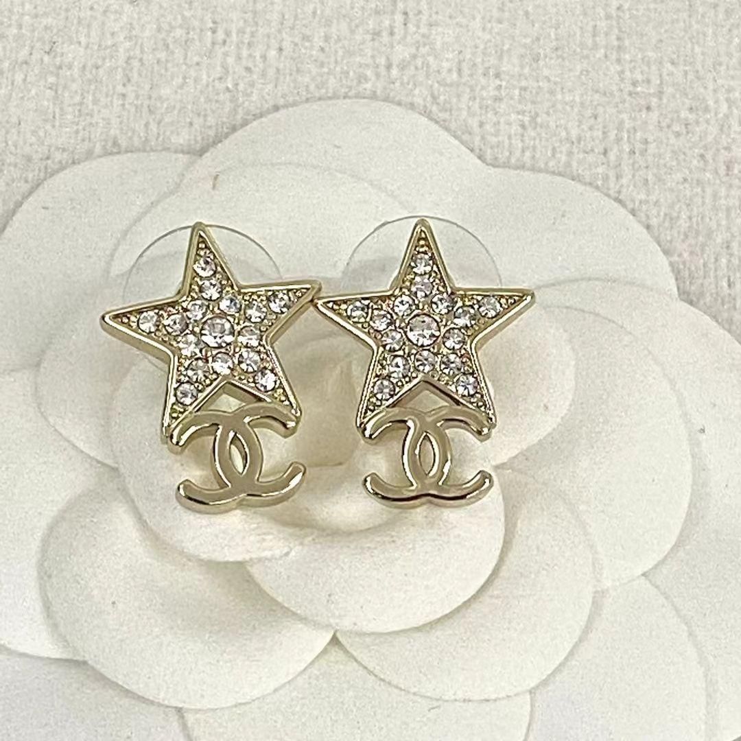 ✨新品✨Chanel シャネル 星モチーフクリスタル＆ゴールドピアス@July jewelry