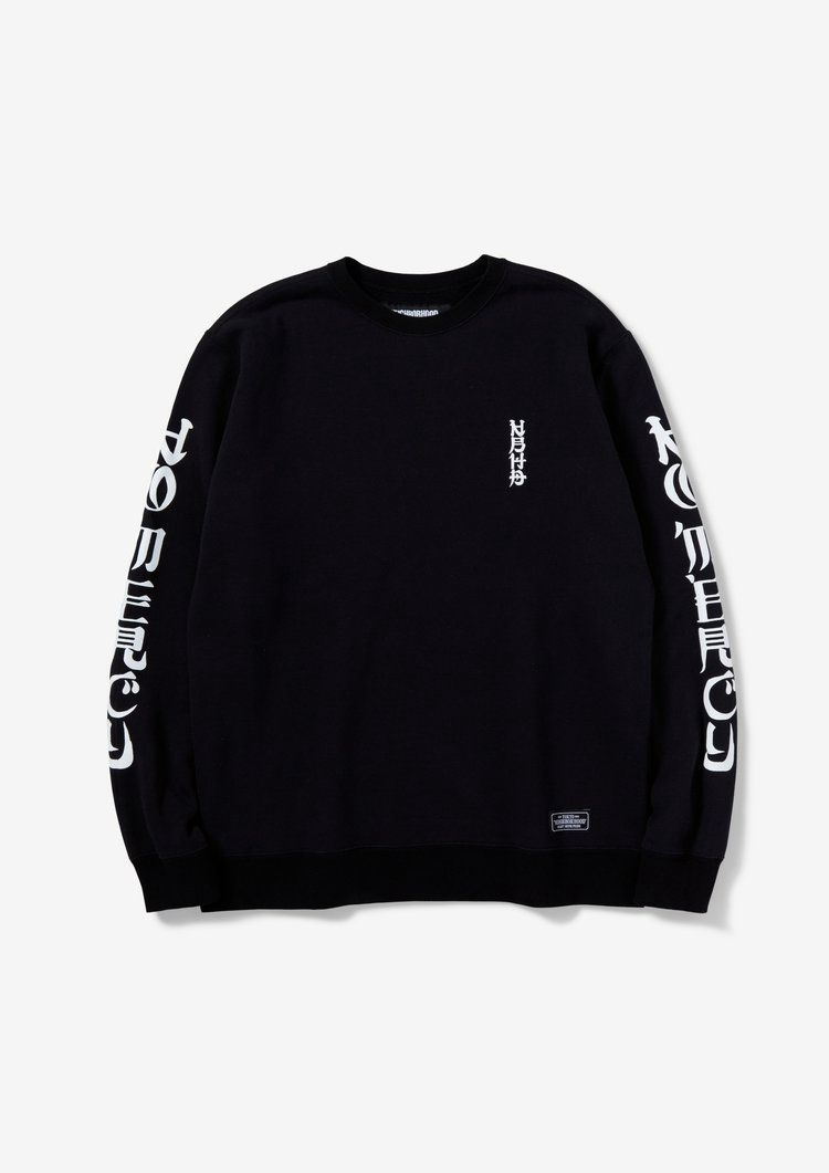 NEIGHBORHOOD CLASSIC-S/C-CREW LS 黒M 点く 