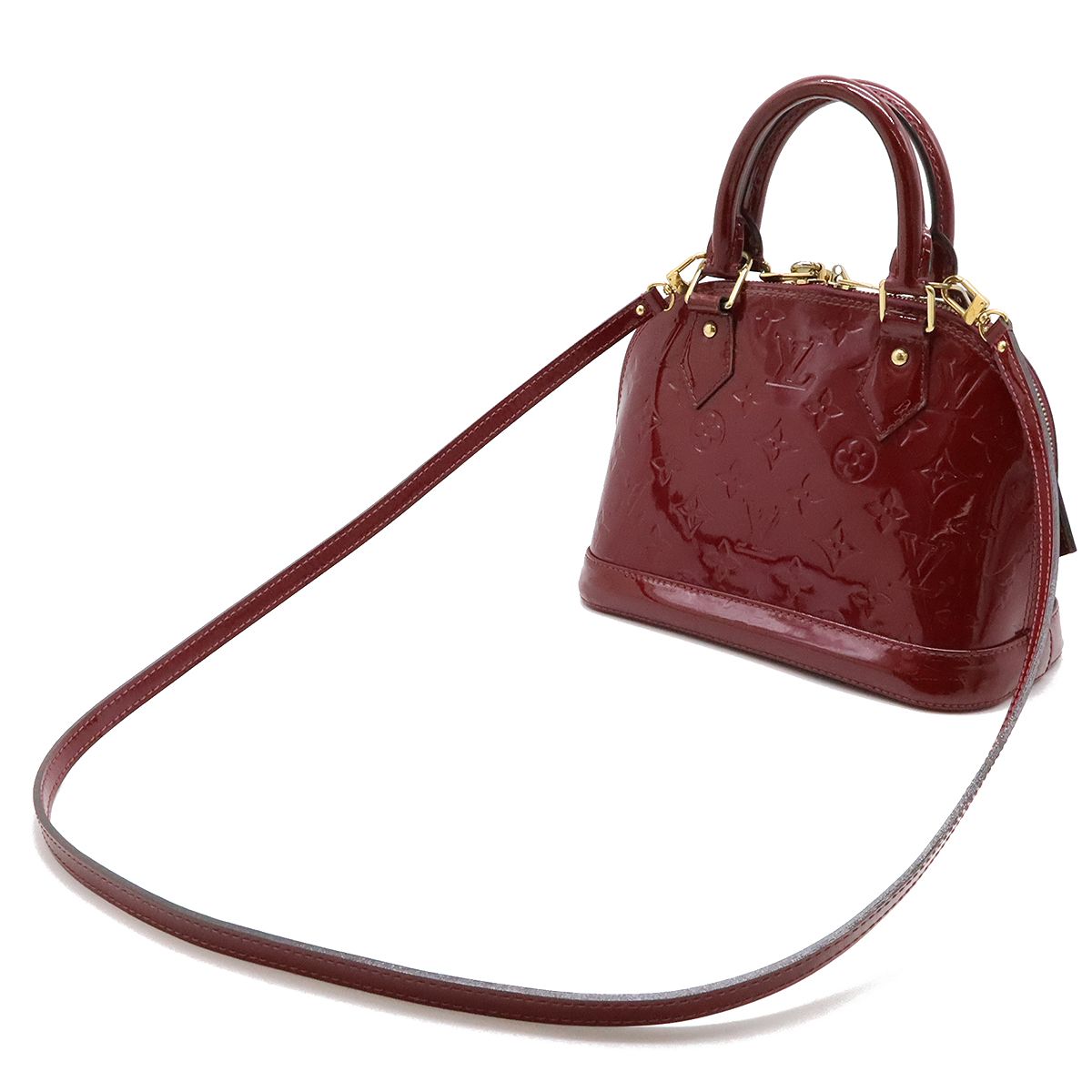 LOUIS VUITTON ルイ ヴィトン モノグラムヴェルニ アルマBB