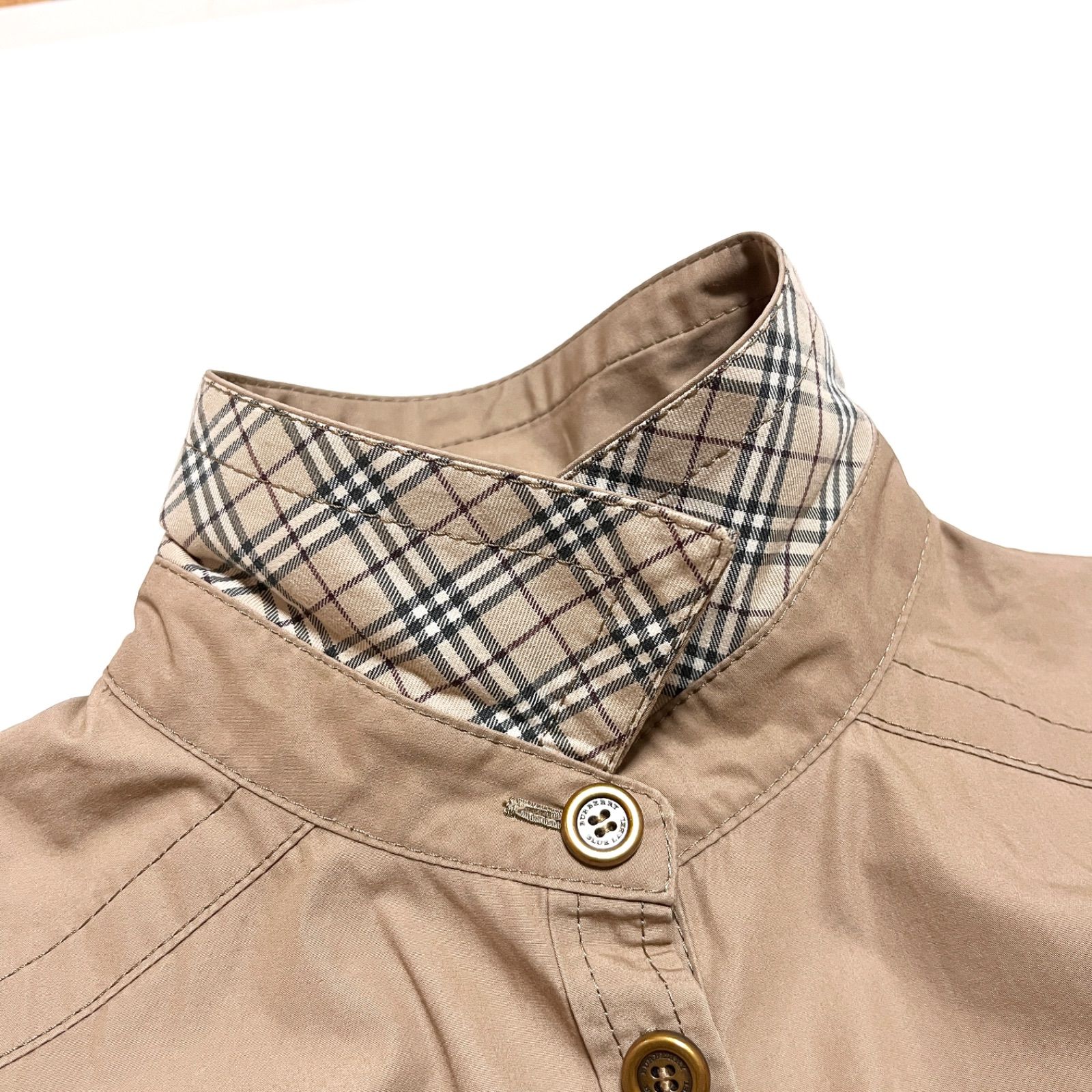 BURBERRY BLUE LABEL チェック柄　ワンピース　茶系 BURBERRY BLUE LABEL チェック柄 ワンピース 40