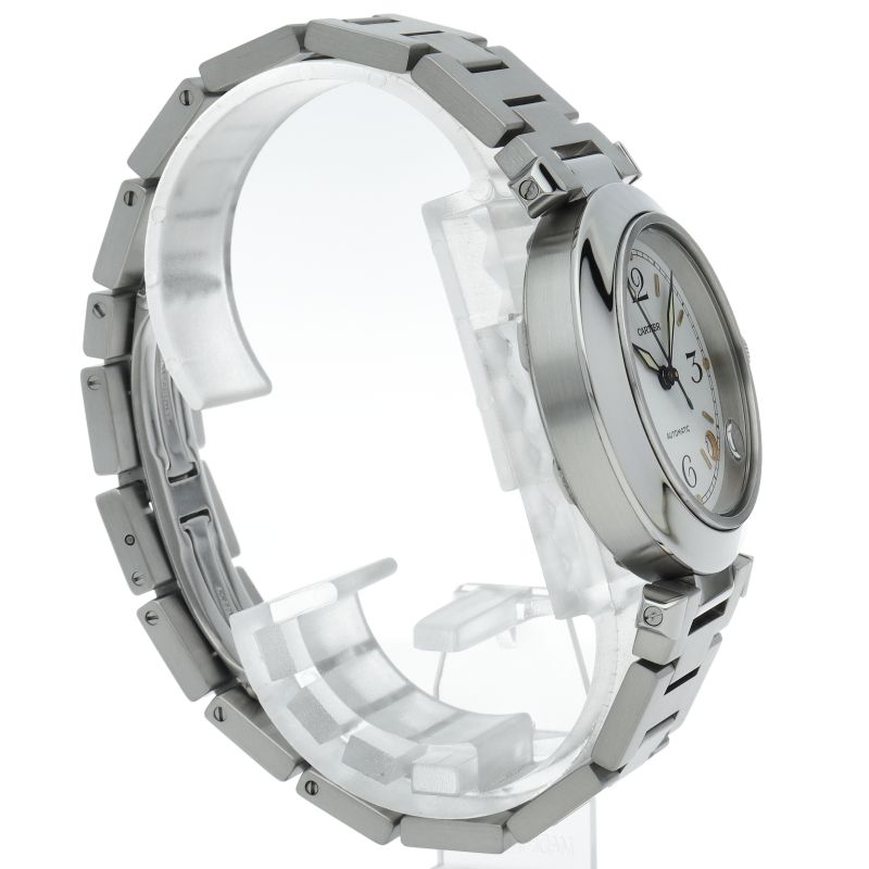 カルティエ Cartier パシャC W31015M7 ホワイト SS 自動巻き メンズ  