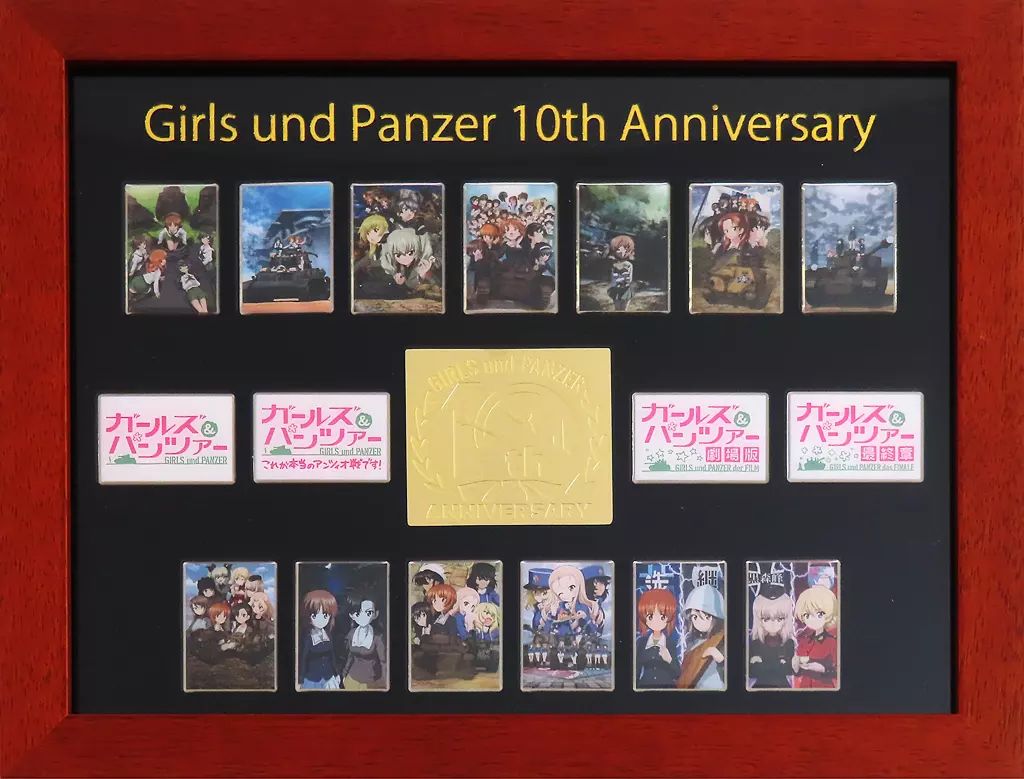 中古】バッジ・ピンズ 集合 額装ピンバッジセット 「ガールズ