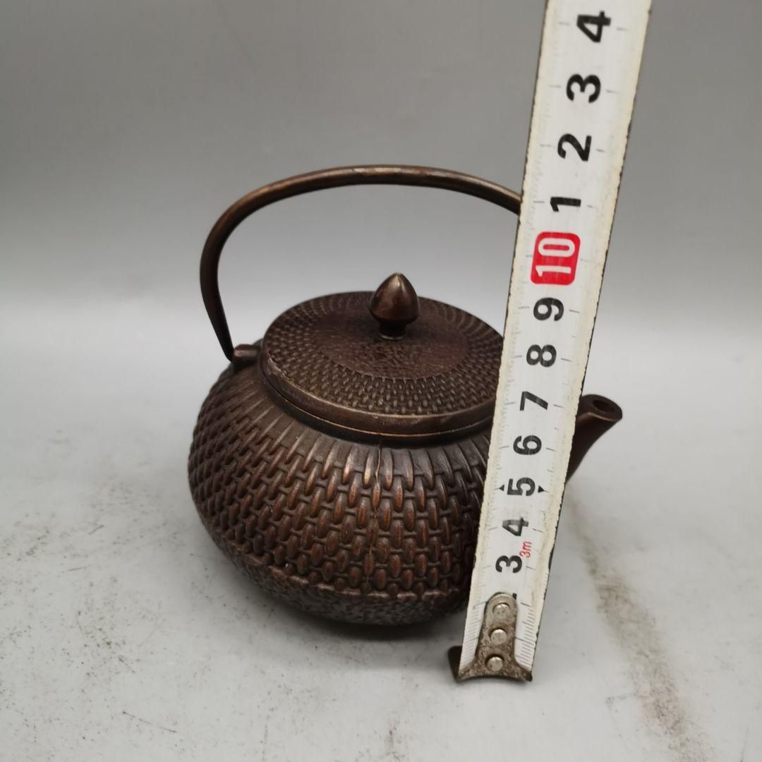 銅製 禅意茶壺 提梁壺 煎茶器 茶道具 工芸品 置物 銅製 禅意茶壺 提梁壺 煎茶器 茶道具 工芸品 置物 - メルカリ