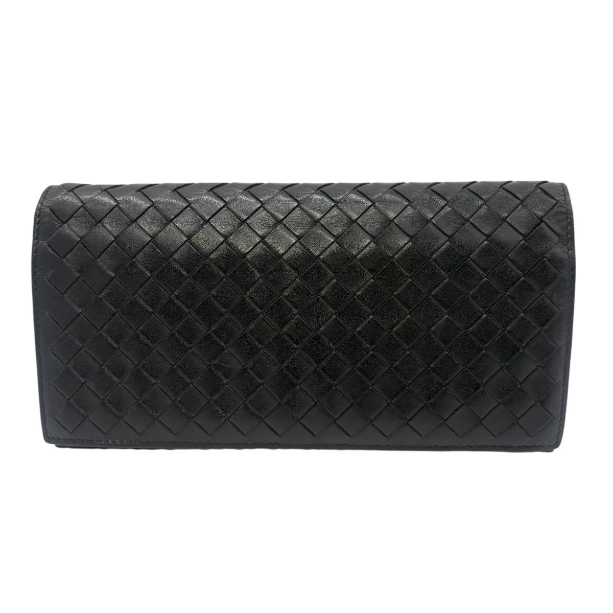 ♪3199 Bottega Veneta ボッテガヴェネタ 長財布 156819 ブラック メンズ 折り財布