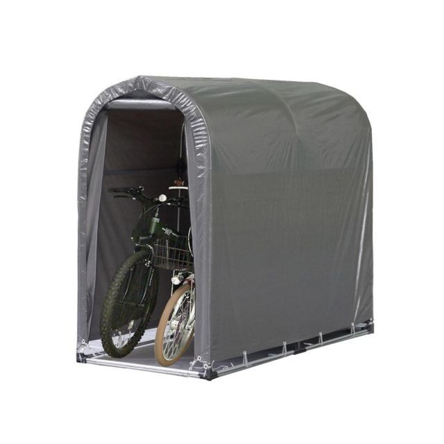 南榮工業 NAN-A サイクルハウス 2台用 GU グレーユー 本体一式 組立式 幅935x奥行1810x高さ1575mm パイプ外径19.1mm パイプ車庫 物置 南栄工業