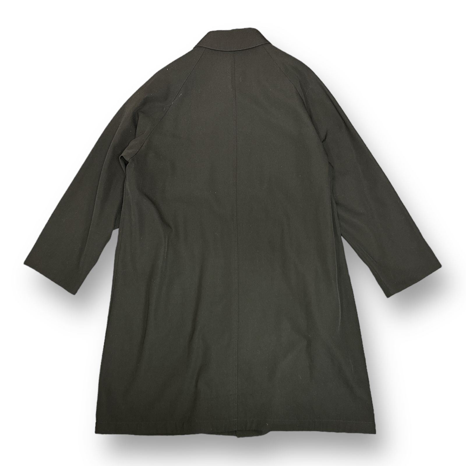 ATON Back Satin Balmacaan Coat バルマカーン ステンカラー ATON Back Satin Balmacaan Coat バルマカーン ステンカラー