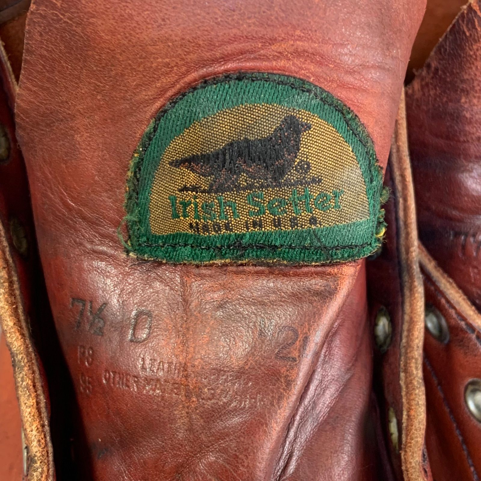 ☆REDWING 875 半円犬タグ 1995年製 US7.5D JP25.5㎝ VINTAGE レッド