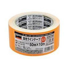 オレンジ_50mm_10m_単品 TRUSCO(トラスコ) 蛍光ラインテープ50mmx10m オレンジ TLK5010O