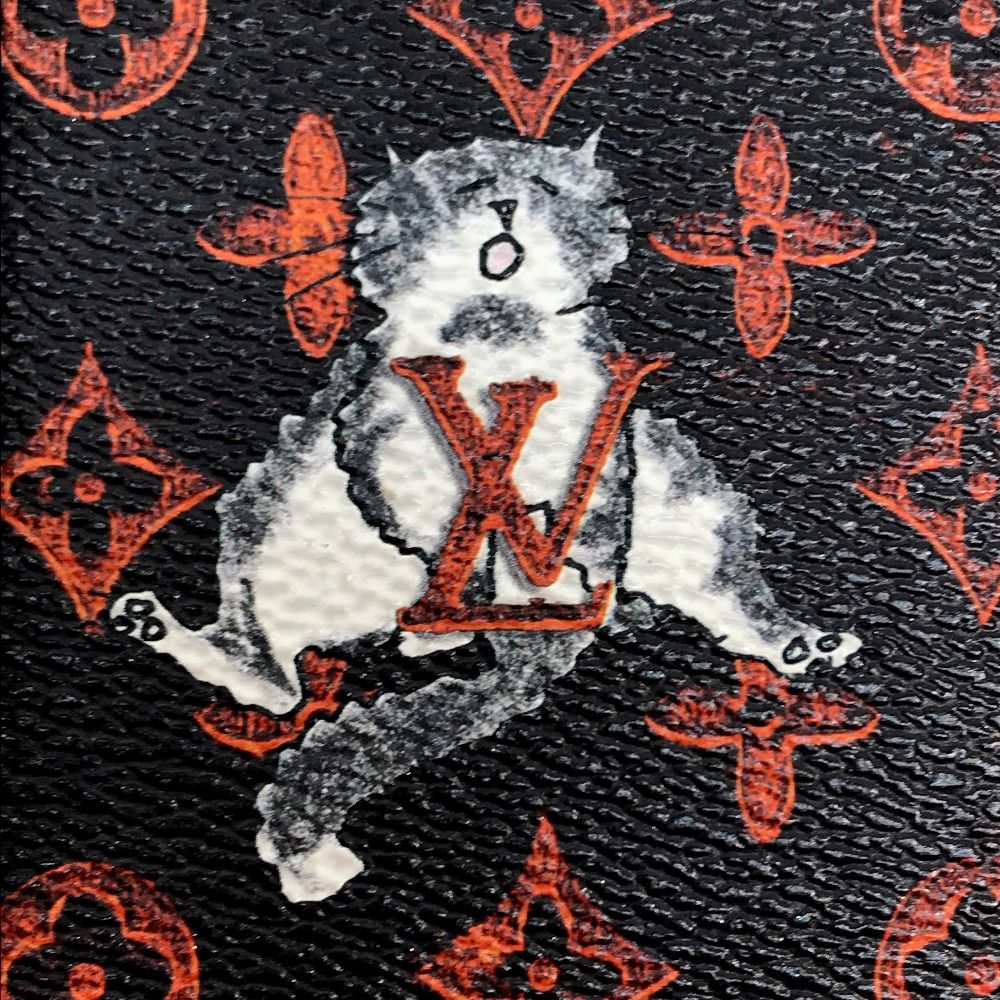 LOUIS VUITTON ケース ブラック　キャットグラム 未使用品 ルイヴィトン LOUIS VUITTON 財布 小銭入れ コイン