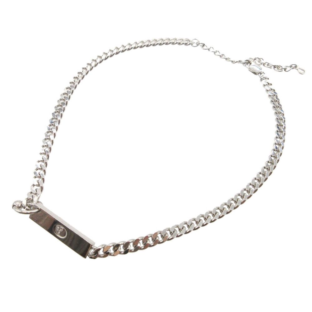 新品同様 クリスチャンディオール ロゴプレート ブレスレット メタル