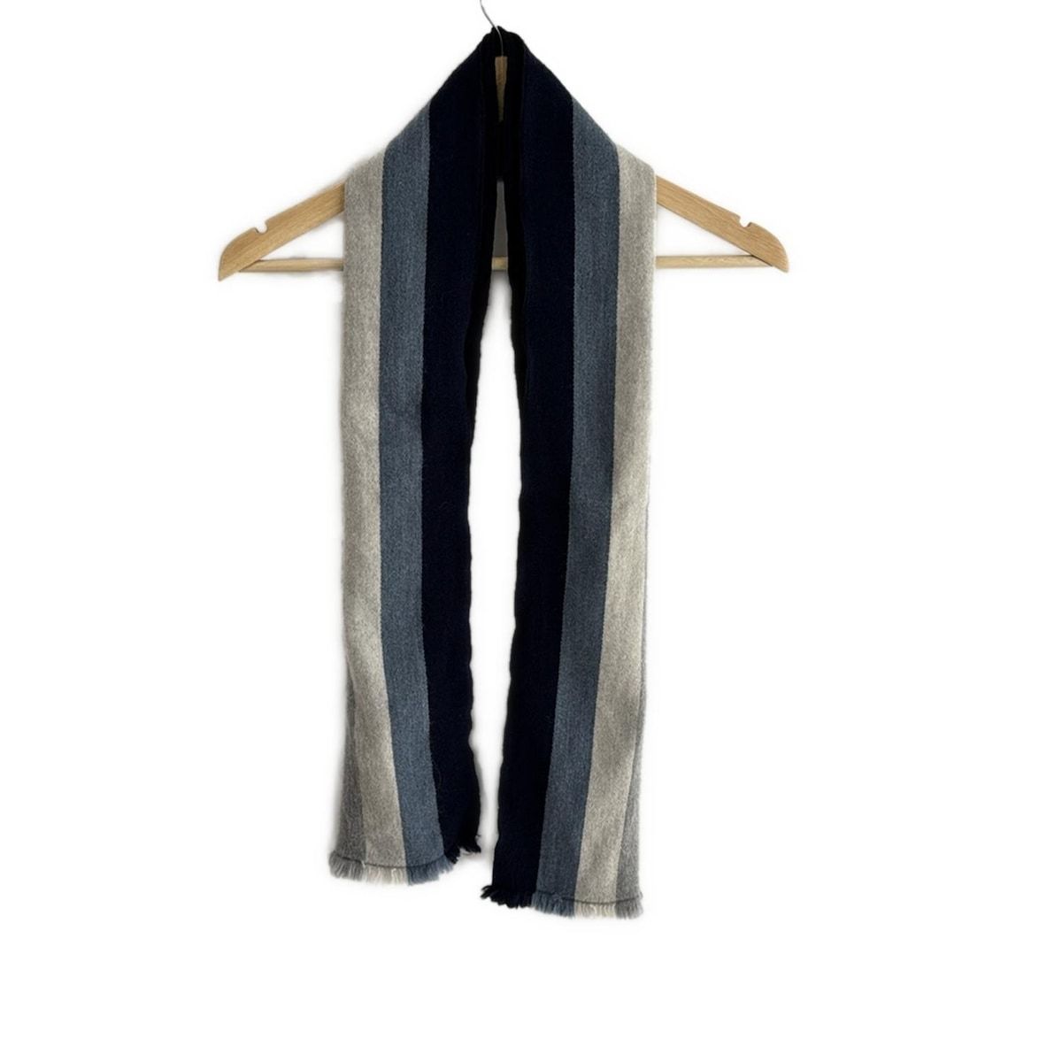 dunhill/ALFREDDUNHILL(ダンヒル) マフラー美品 - ダークネイビー 