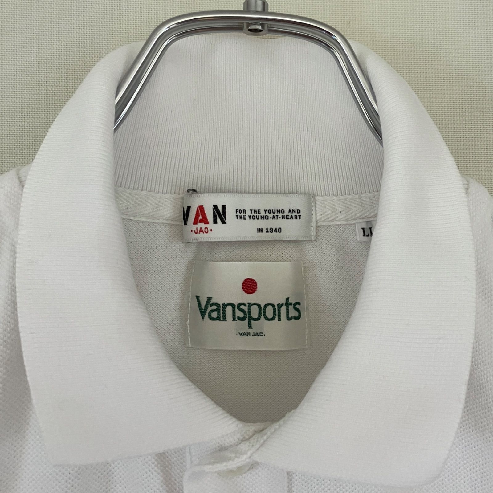 VAN JAC/ヴァンヂャケット☆Vansportsポロシャツ☆吸水•速乾