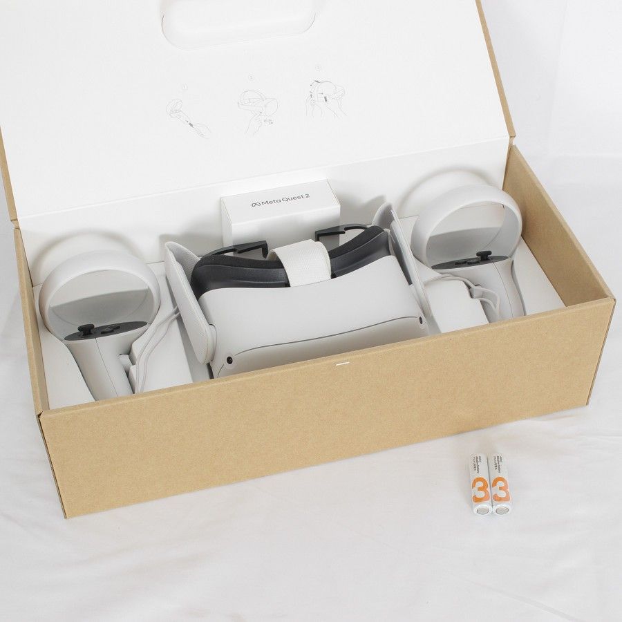 美品】Meta Quest 2 128GB VR ヘッドマウントディスプレイ ヘッド 
