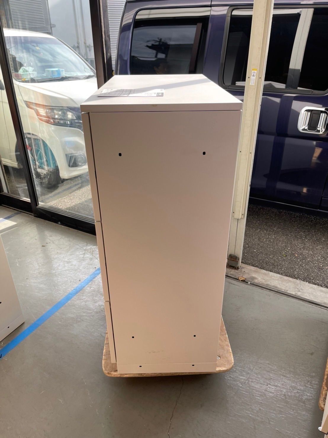 3段キャビネット ホワイト