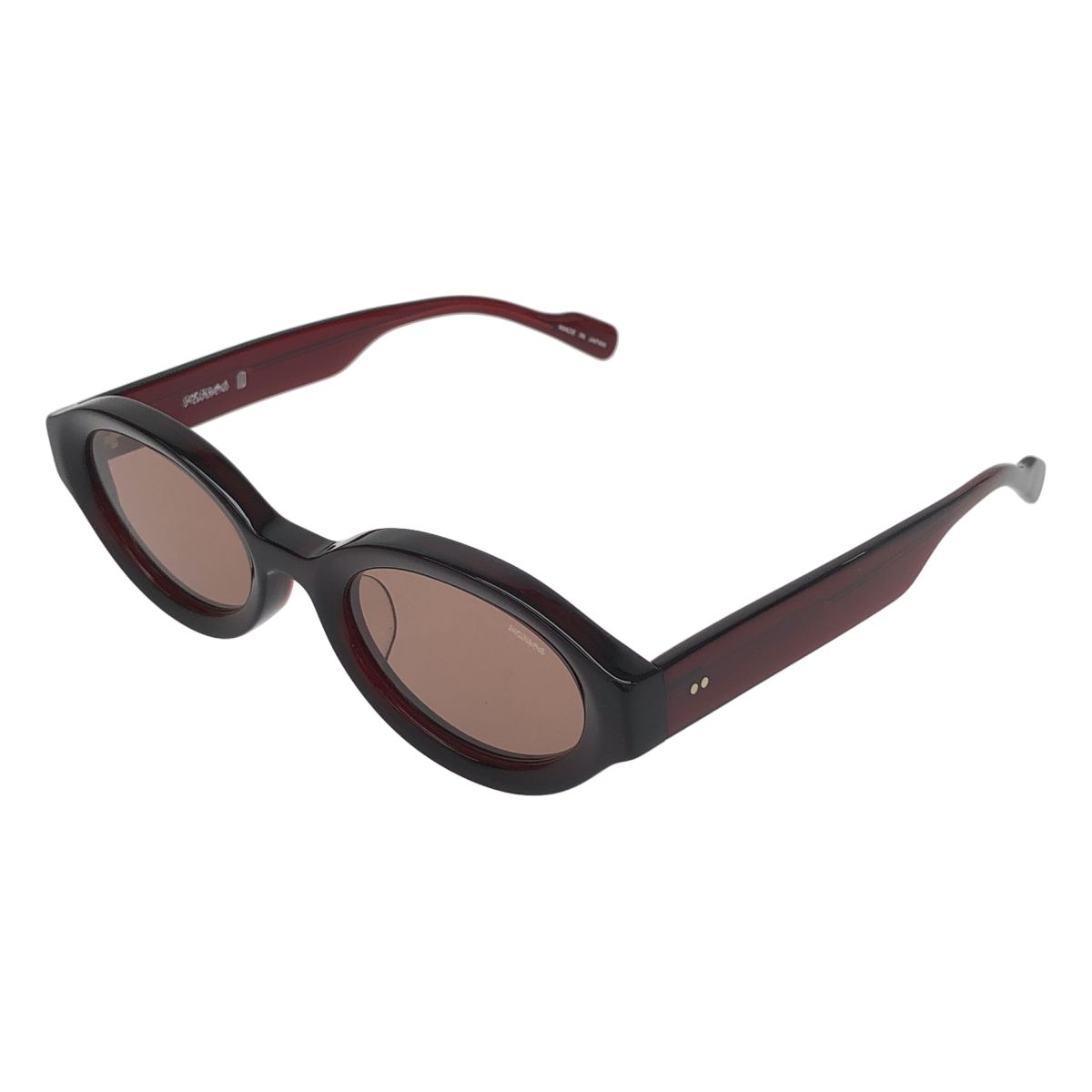 FETICO | フェティコ | 2025SS | ×BLANC ブラン | OVAL TELEVISON CUT SUNGLASSES オーバル サングラス | F | ダークレッド | レディース