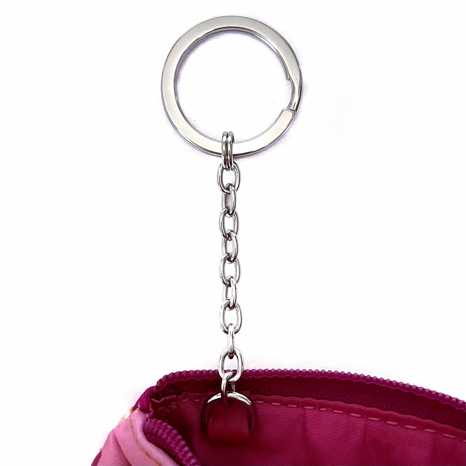 COACH コーチ オプアート プリント ミニ ポーチ ファスナー ピンク系 
