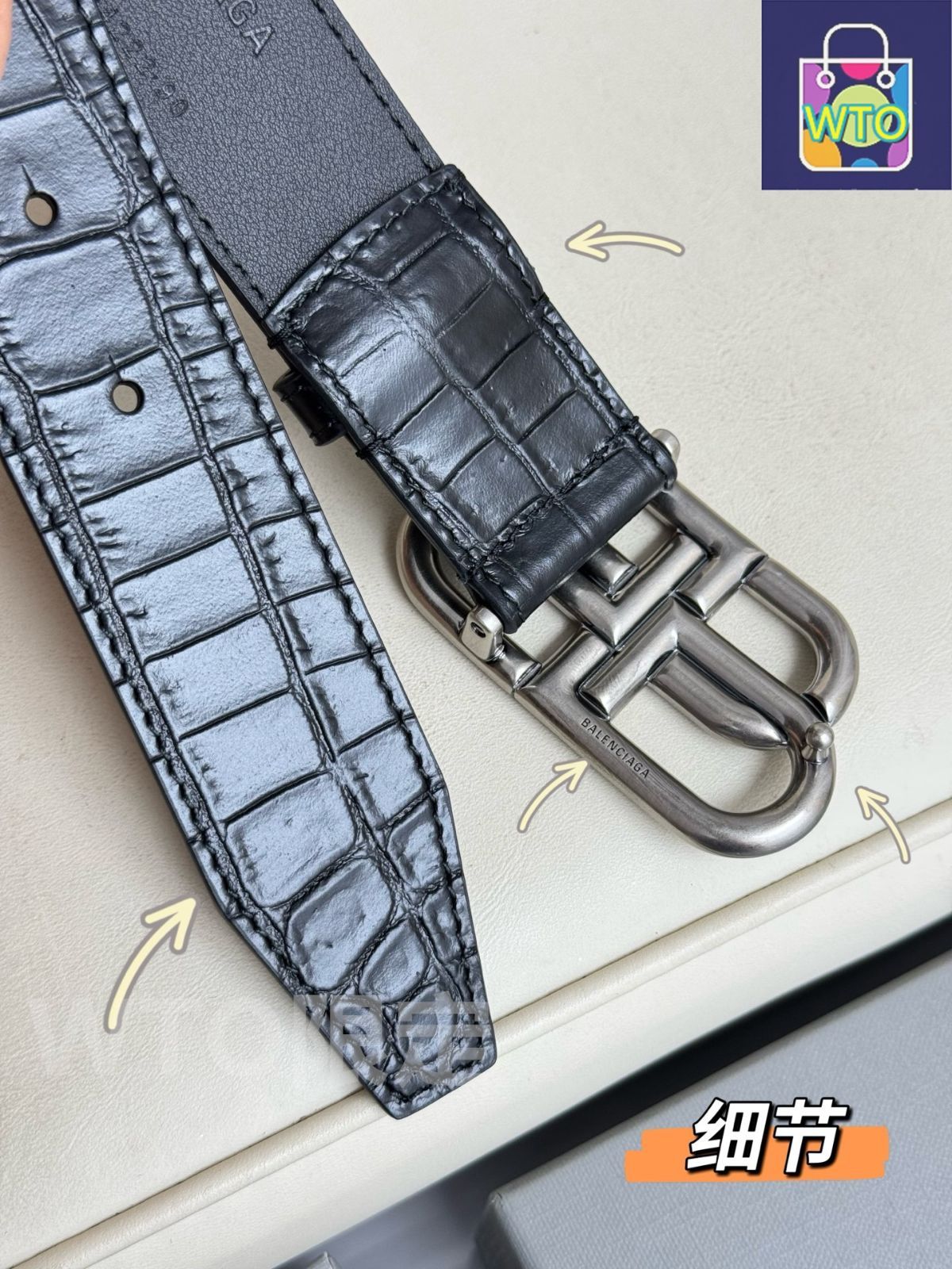 今日WTO】Balenciaga 3.5cm レザーベルト-1-OI53 - メルカリ
