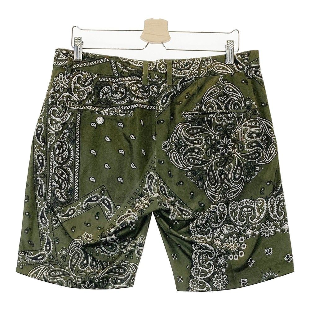 サイズ 6 1PIU1UGUALE3 GOLF ショートパンツ ペイズリー 総柄 カーキ系 240101295330 ゴルフウェア メンズ ストスト