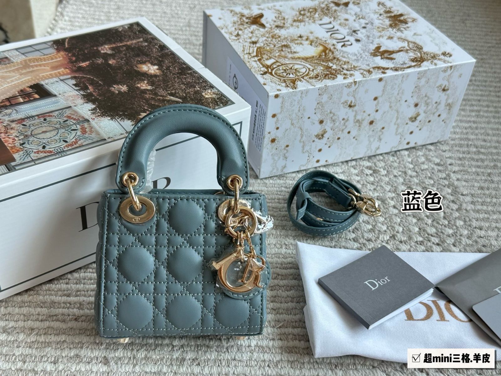 【関税&送料込】Dior My Dior 24SS限定色♪パープル】Lady Dior My ABCDior バッグスモール