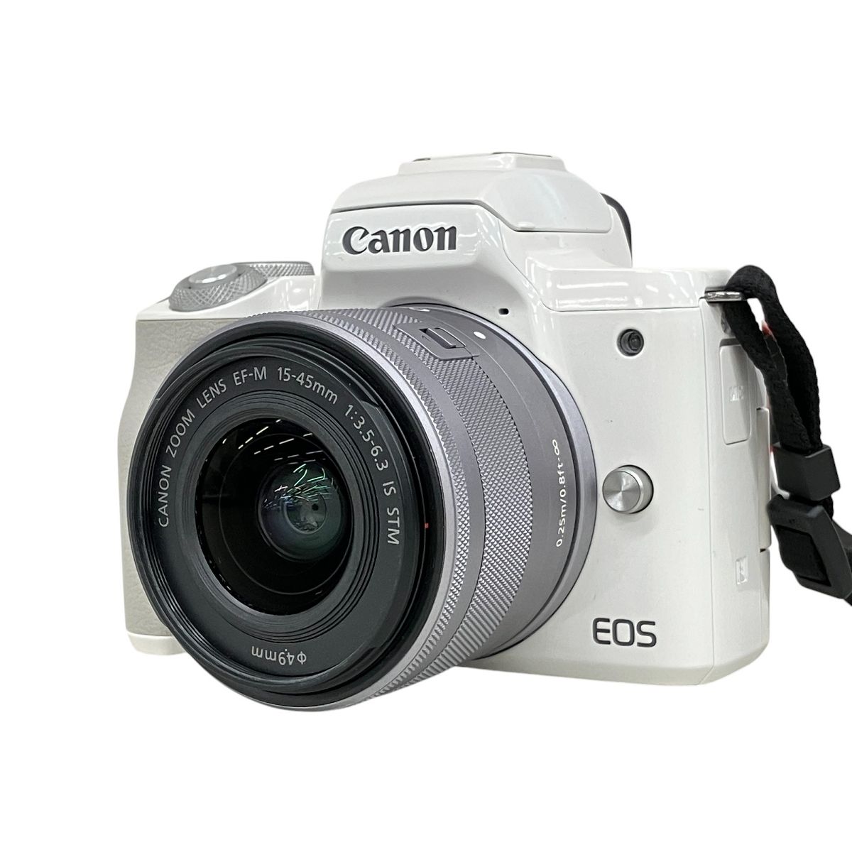 CANON EOS kiss M ZOOM LENS EF-M 15-45mm 3.5-6.3 IS STM 一眼レフカメラ レンズキット 良好 K9948994