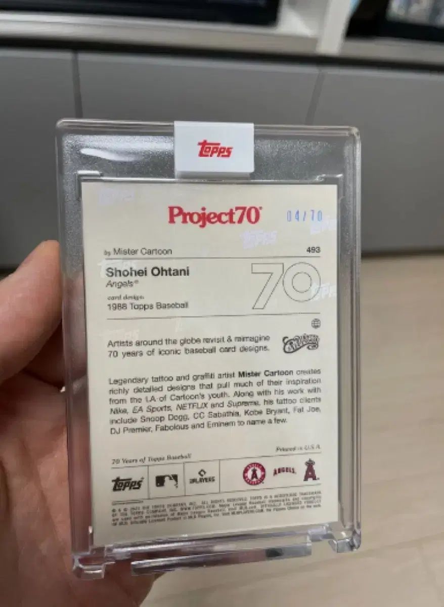  TOPPS トップス プロジェクト70 大谷 翔平 レインボー箔 カード 記念グッズ 野球