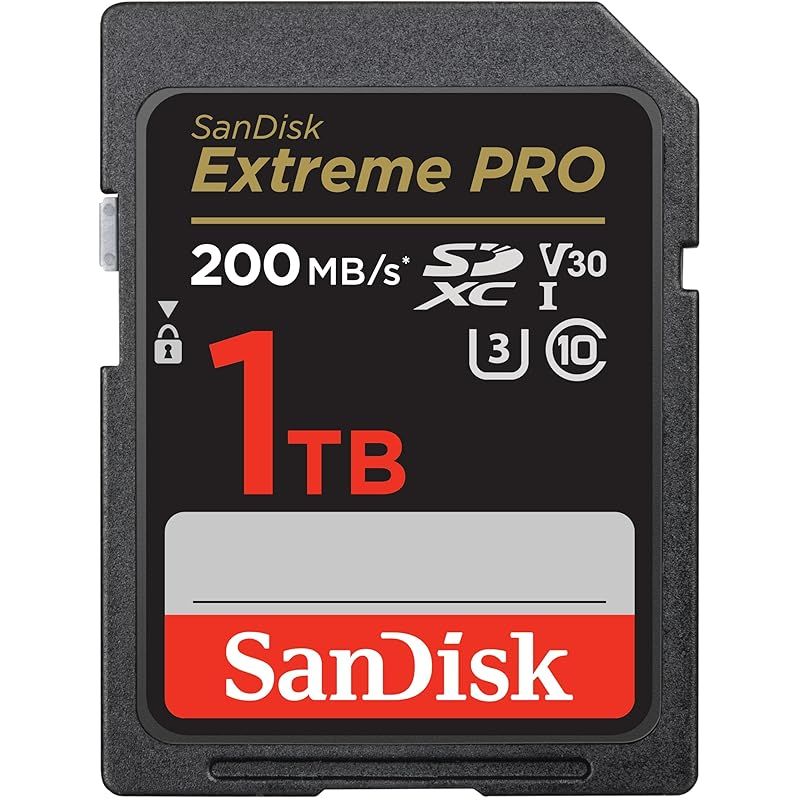 SanDisk サンディスク 1TB Extreme PRO SDXC UHS-I メモリーカード - C10 U3 V30 4K UHD SDカード- SDSDXXD-1T00-GN4IN
