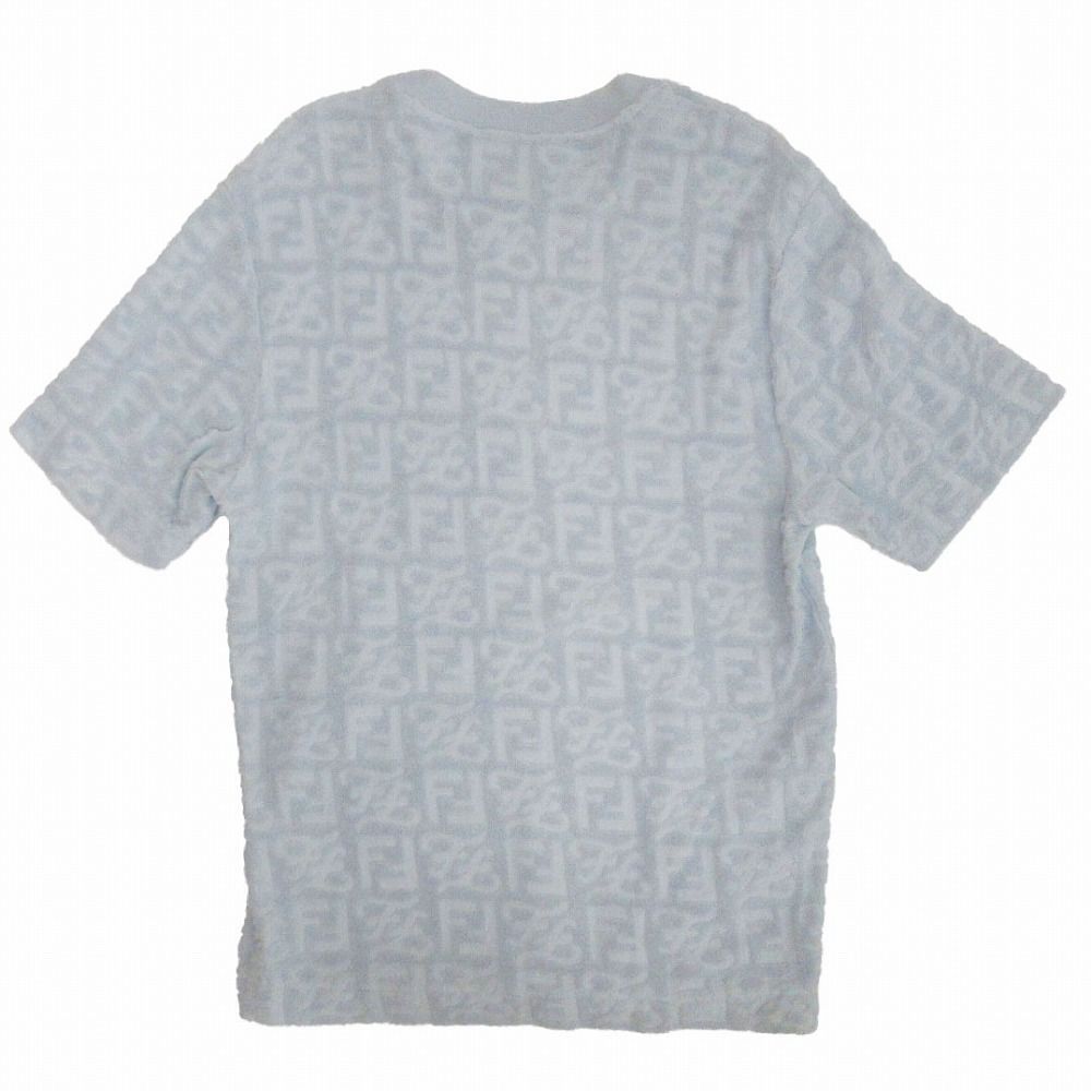 FENDI フェンディ パイル テリー Tシャツ 半袖 FFロゴ 総柄 FF LOGO 
