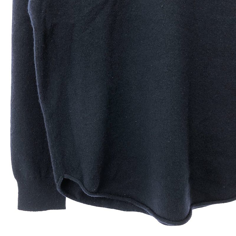 extreme cashmere / エクストリームカシミヤ | n°53 crew top カシミヤ混 ラウンドヘム クルーネックニット | ネイビー | レディース extreme cashmere / エクストリームカシミヤ | n°53 crew top カシミヤ