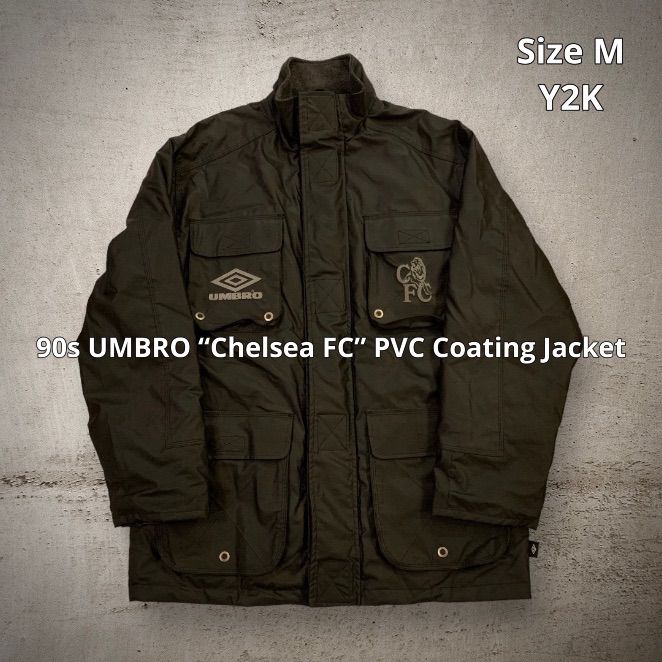 90s UMBRO “Chelsea FC” PVC Coating Jacket アンブロ チェルシーFC ...