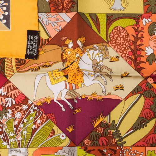 エルメス HERMES スカーフ カレ90 シルク Tout en Quilt すべては