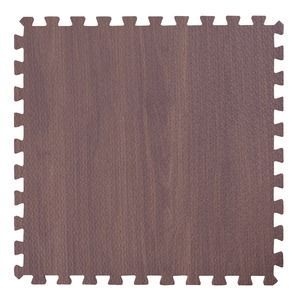 ジョイントマット プレイマット 30×30cm 9枚×12セット 計108枚 ブラウン カット可 防音対策 騒音対策 木目調 リビング
