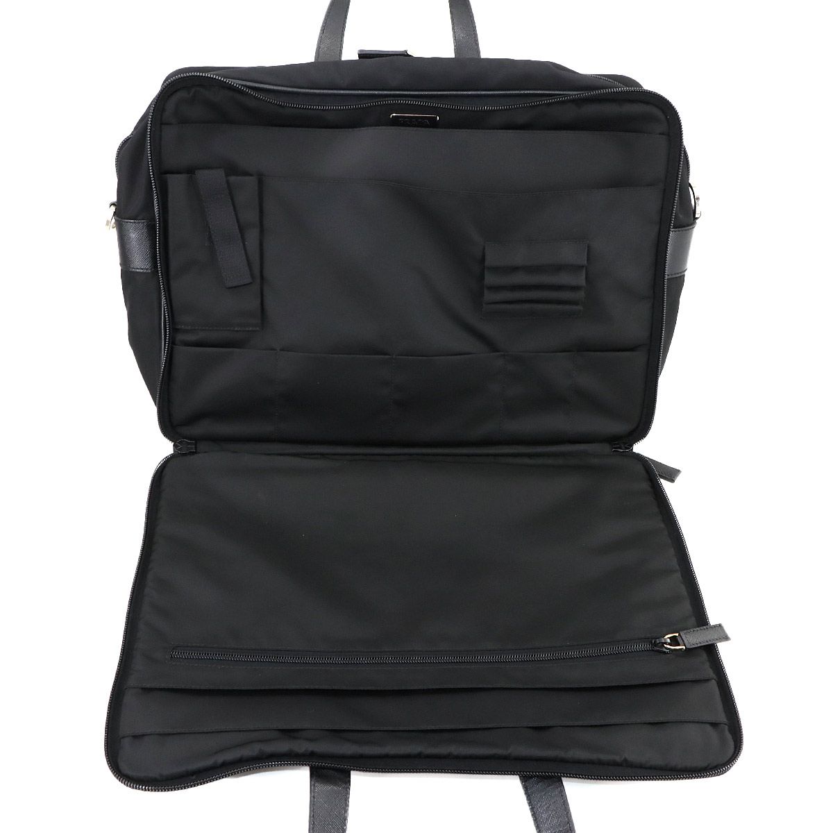 美品 プラダ PRADA ブリーフケース 2way ビジネス ショルダー バッグ 