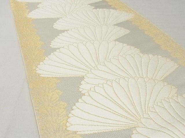 平和屋本店□最高級 人間国宝 北村武資 煌彩錦 六通柄袋帯 横菊間道 金