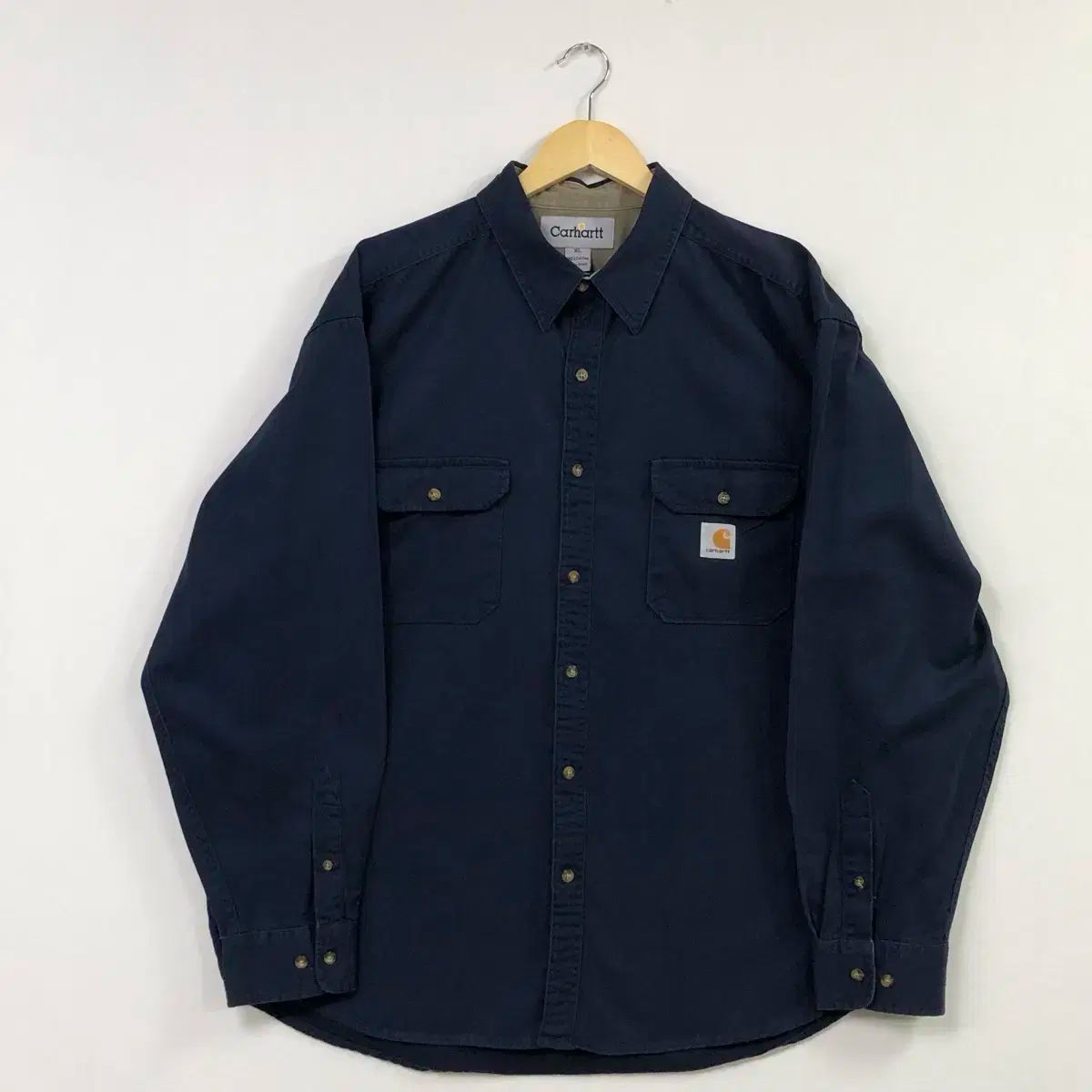Xxl Carhartt(カーハート) ネイビー ワーク シャツ - メルカリ