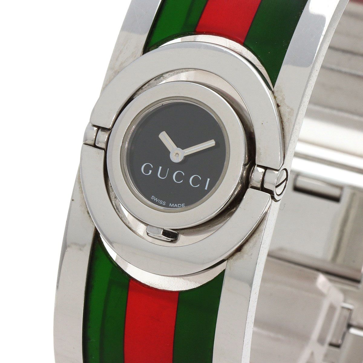 GUCCI グッチ 112 トワール 腕時計 SS SSxプラスティック GUCCI グッチ 112 トワール 腕時計 SS SSxプラスティック