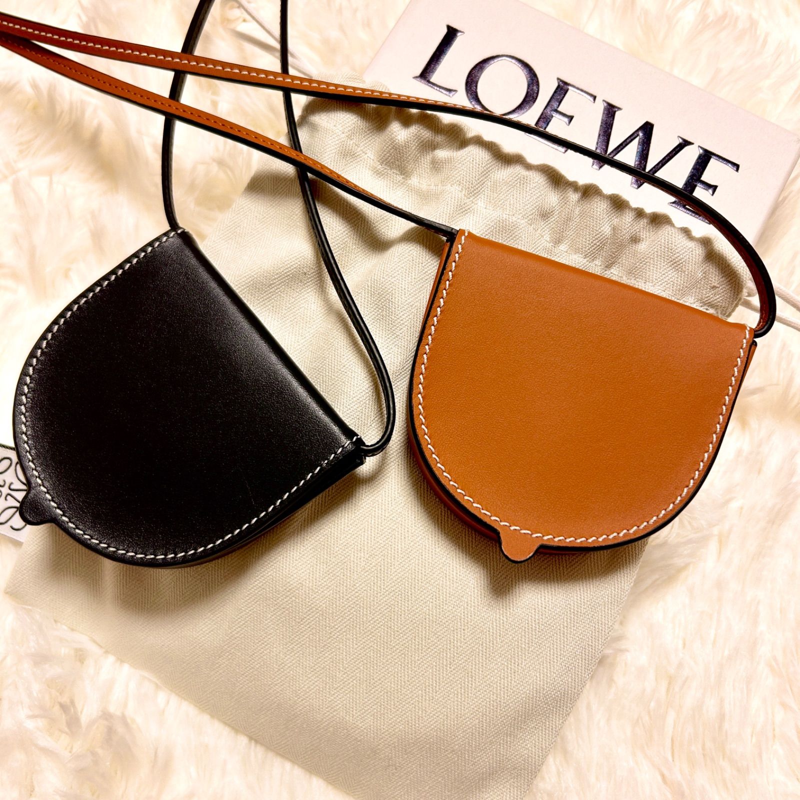 新品 ロエベ loewe ヒール ポーチ スモールバッグ ミニ LOEWE 小銭入れ