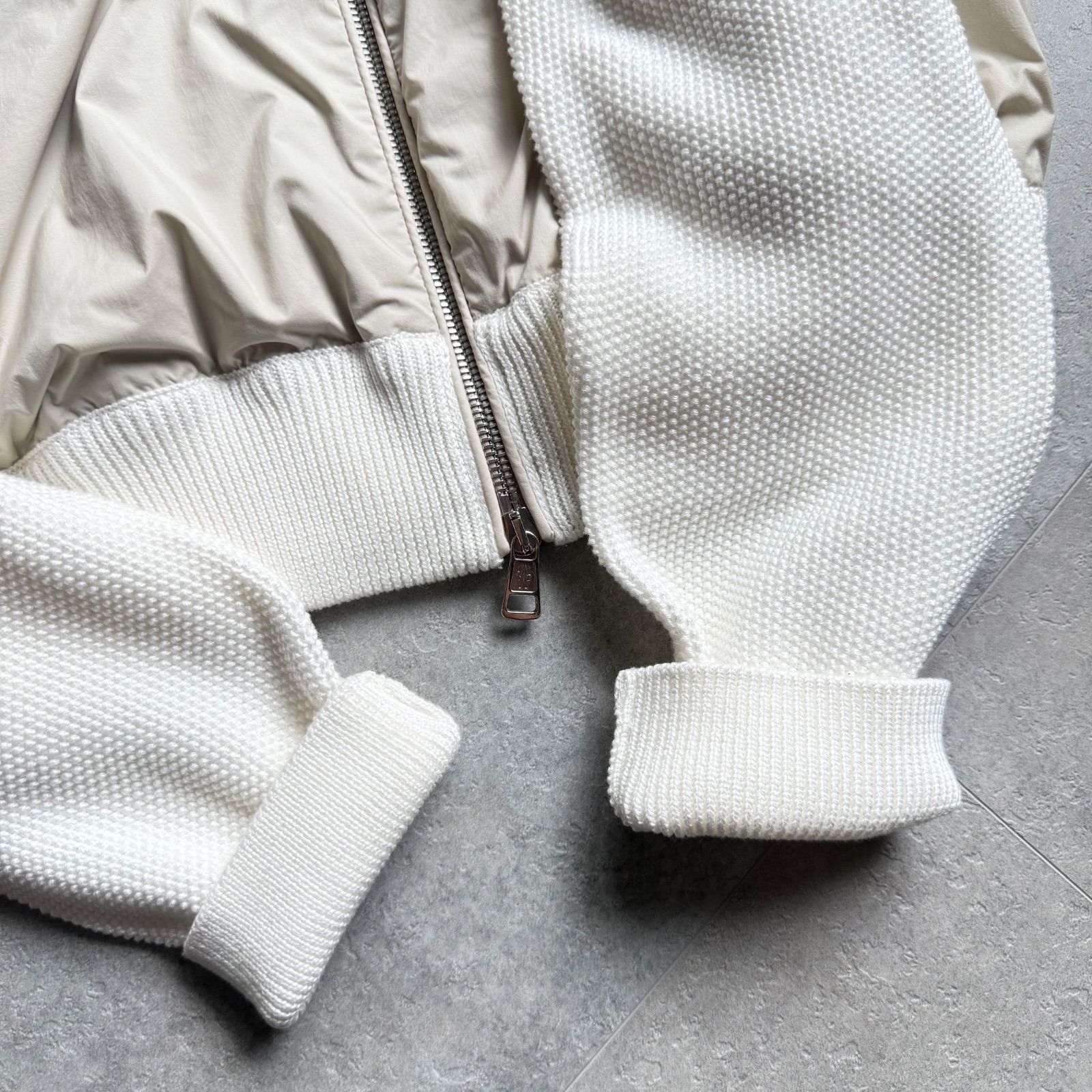 極美品 MONCLER モンクレール ニットダウンパーカー CARDIGAN TRICOT 