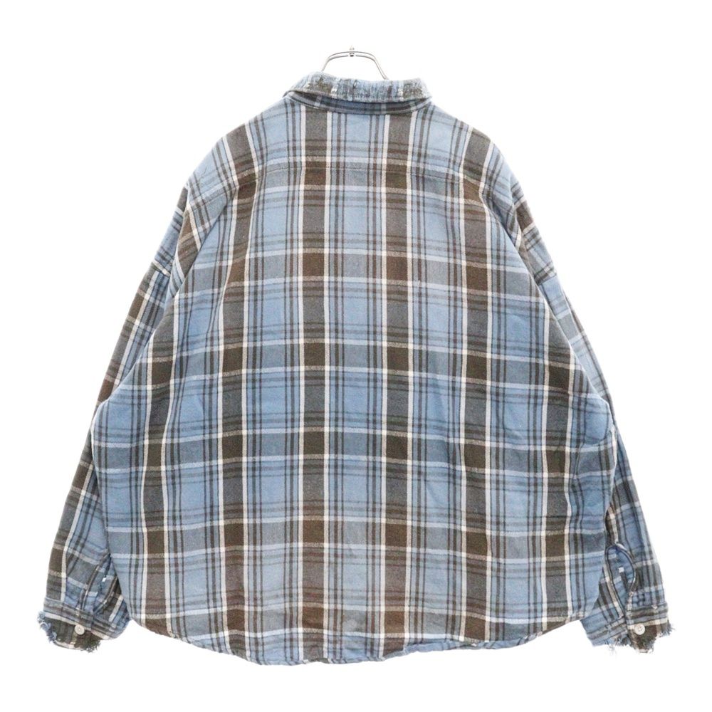 SAINT MICHAEL (セントマイケル) 24AW FRANNEL SHIRT ダメージ加工