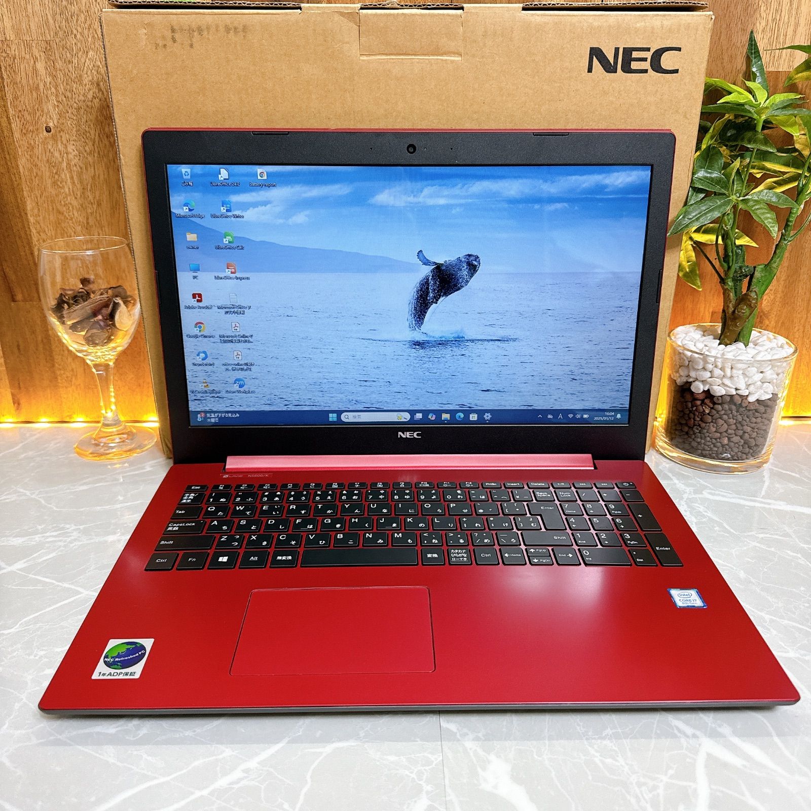 美品　LAVIE ノートPC Intel Core i5 8世代 レッド 美品 LAVIE ノートPC Intel Core i5 8世代 レッド NEC LaVie レッド