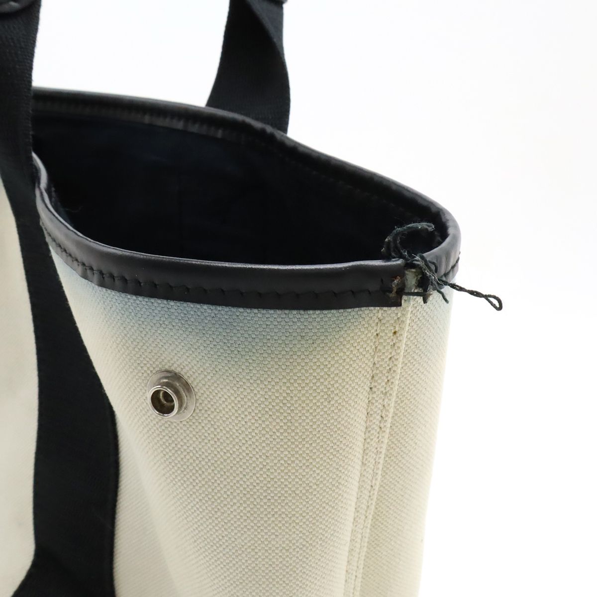 BALENCIAGA バレンシアガ ネイビーカバス S ロゴ トートバッグ