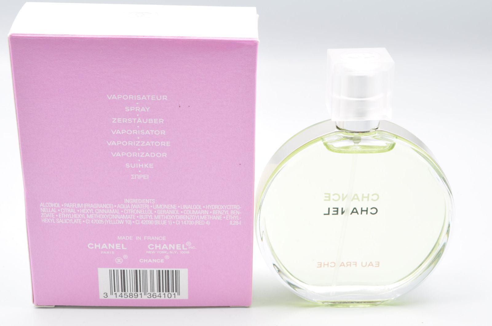 CHANEL CHANCE オードトワレ 100ml 未使用品 CHANEL 香水 チャンスオードゥトワレット ほぼ未使用（シャネル