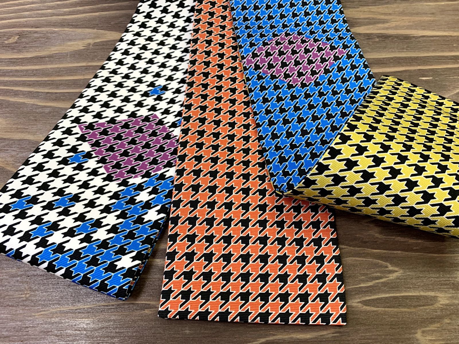 着物三河 千鳥格子 角帯 長さ400cm