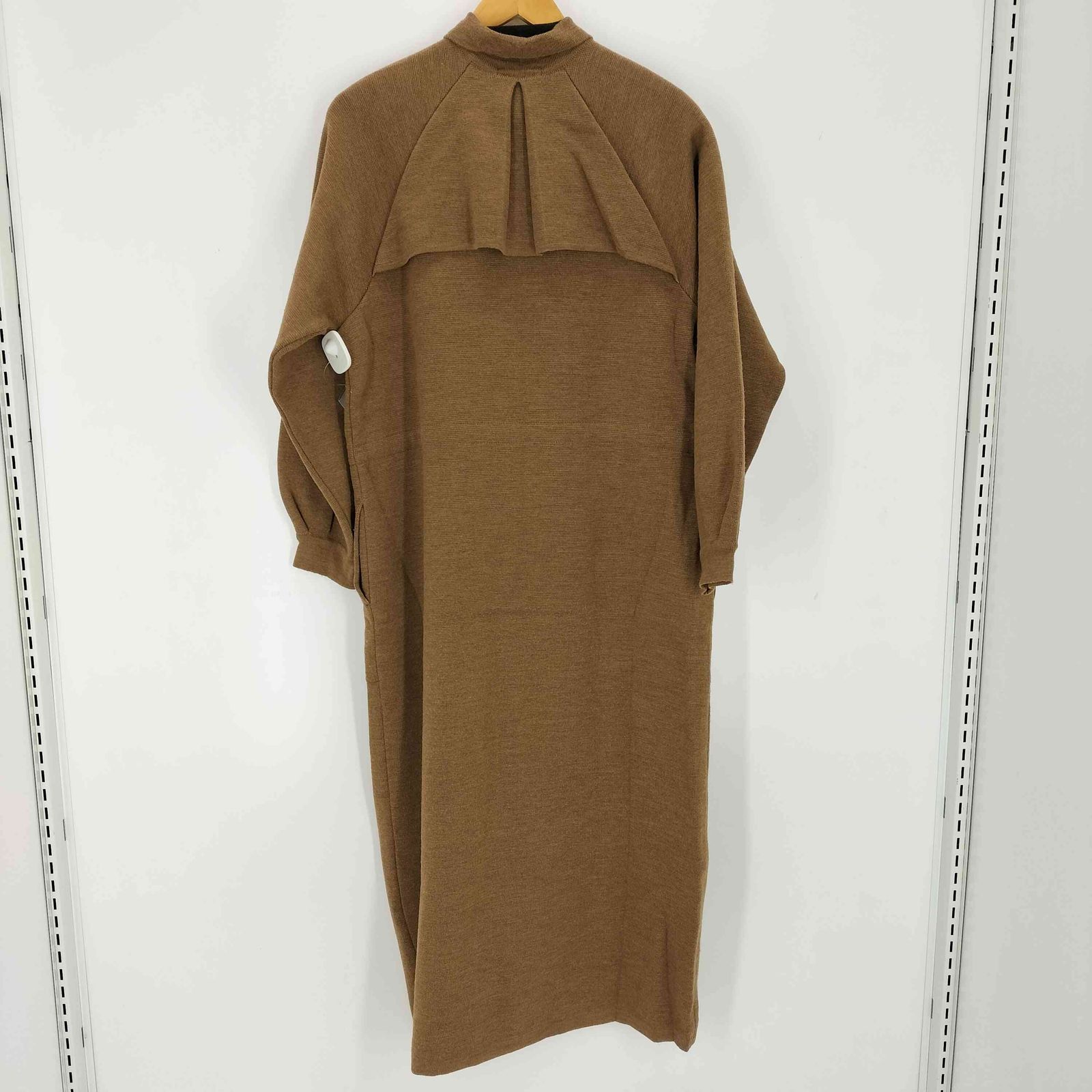 TAN ラグランスリーブニットコート